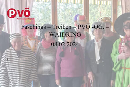 Faschings-Treiben- PVÖ- OG. Waidring 8.2.24 Bild 0