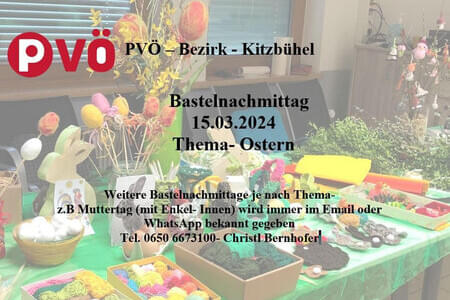 Bastelnachmittag 15.03.24 PVÖ Bez. Kitzbühel