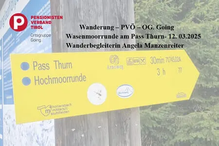Wasenmoorrunde Pass Thurn PVÖ Og. Going 12.3.25