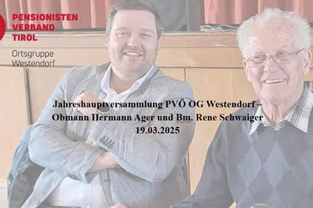 Jahreshauptversammlung PVÖ OG Westendorf 19.3.25