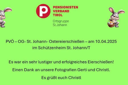 Ostereierschießen OG St. JOhann am 10.4.25