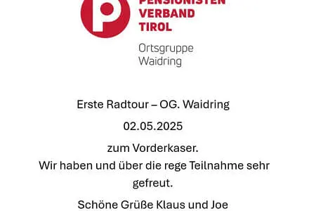 Radtour 2.5.25