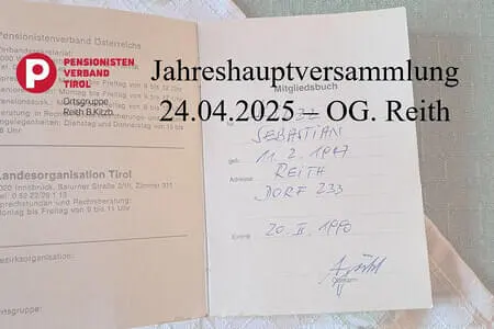 Jahreshauptversammlung Reith24.04.2025 Bild 0