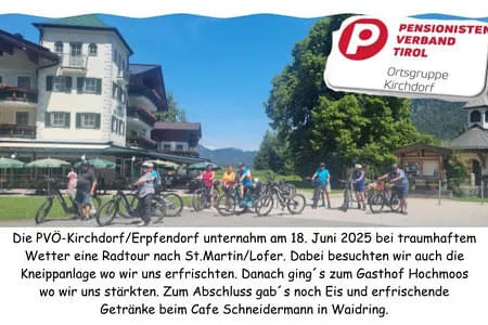Radtour St. Martin & Lofer PVÖ Kirchdorf/Erpfendorf Bild 3