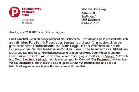 Lungau PVÖ Kirchberg