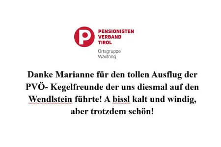 Kegelausflug Wendelstein Og . Waidring