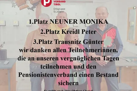 Schießen im Schützenheim OG. St. Johann