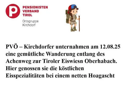 Wanderung PVÖ Kirchdorf Erpfendorf 12.08.25