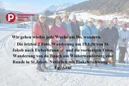 Wanderung Waidring 15.1.26 St.Jakob-Fieberbrunn