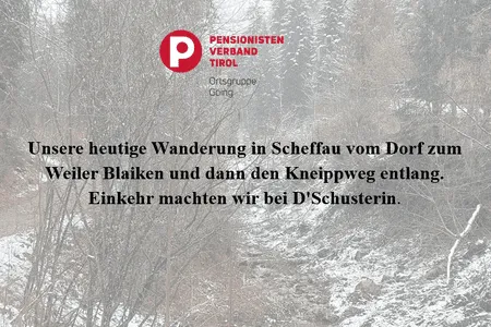 Blaiken - Kneippweg OG. Going 17.3.26