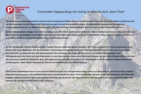 Zillergrund-Bärenbadalm - PVÖ Going