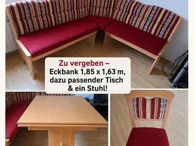 Eckbank & Tisch & Stuhl
