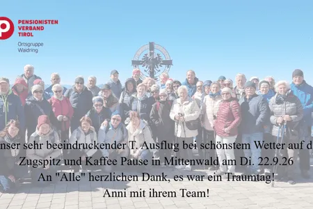 T.Ausflug PVÖ Waidring - Zugspitze 22.9.26